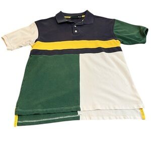 VINTAGE TRADER BAY SHORT SLEEVE COTTON POLO SHIRT MULTICOLORED SIZE MEDIUM